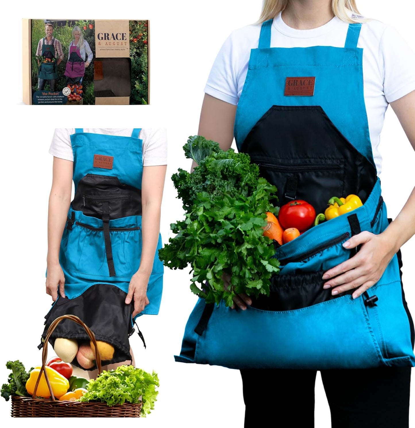 Gardening Apron with Pockets for Ultimate Harvesting Convenience