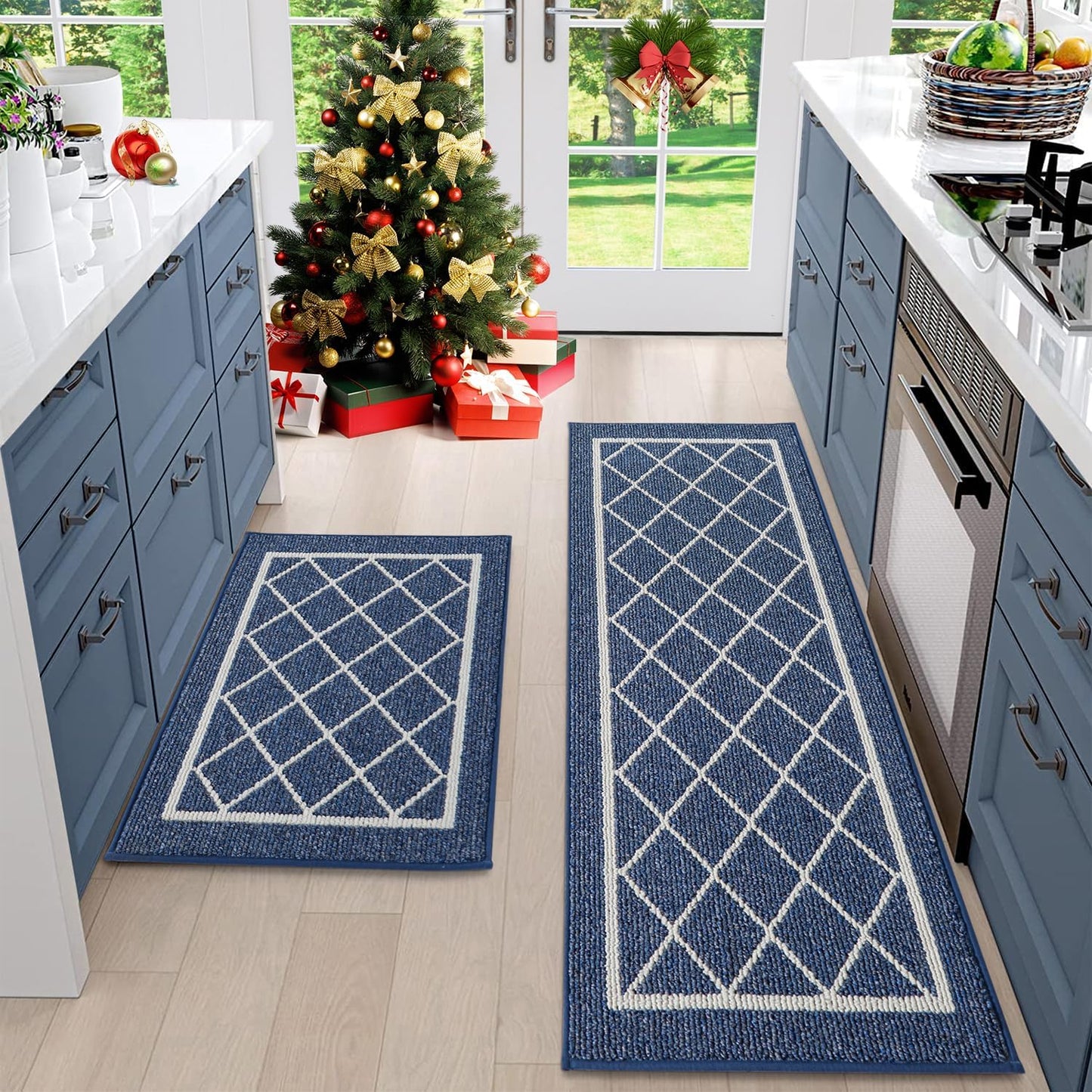 Non-Slip Kitchen Mats Set of 2 for Safe and Stylish Floors