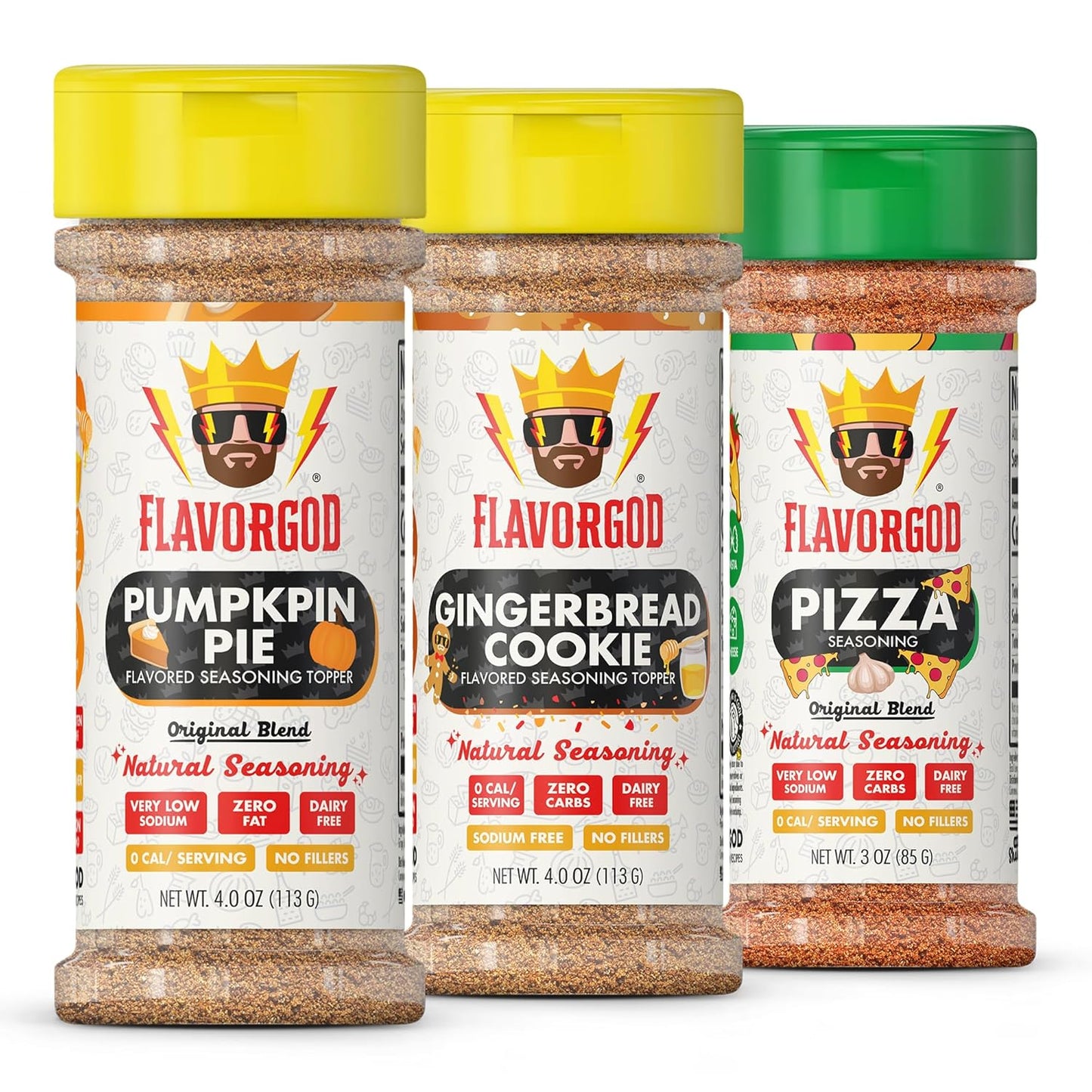 Holiday Combo Pack of 3 Herb, Spices, Toppers and Seasoning