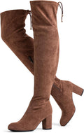 Women's Aria Thigh High Over the Knee Boots - Suede Wedge Heel