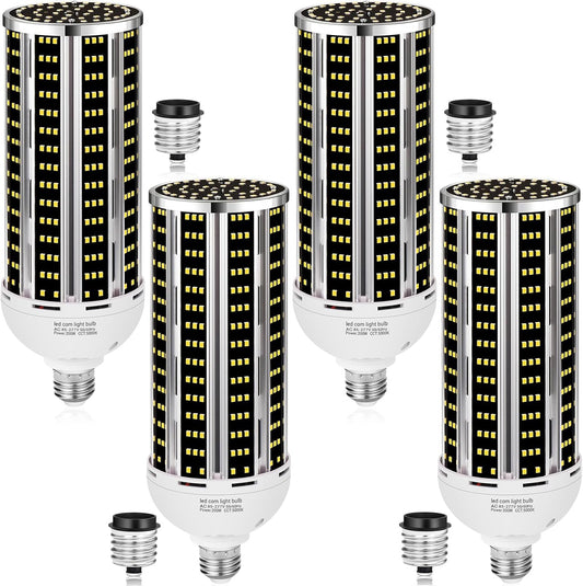 200W LED Corn Light Bulb 4 Pack for Bright Indoor Outdoor Use