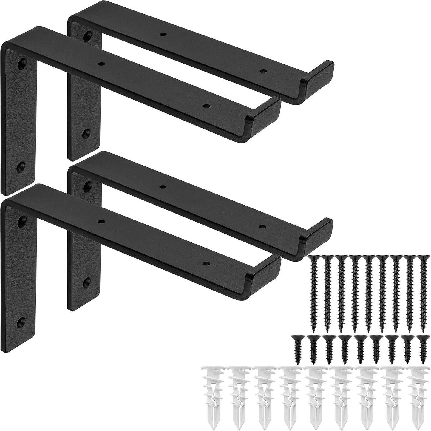 Premium Heavy-Duty Shelf Brackets for Rustic Industrial Style