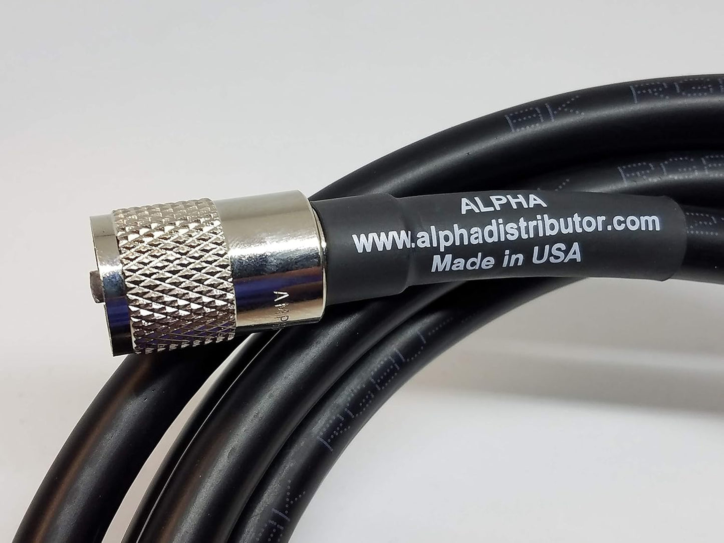 50ft RG8u Coax Cable with Amphenol PL259s for Reliable Signal