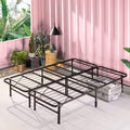 SmartBase Tool-Free Assembly Metal Platform Bed Frame, 14 in - Sturdy