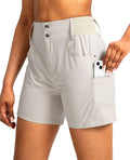 Women's 5 in Hiking Golf Shorts High Waist Stretch Cargo - Lightweight