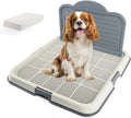 PAWISE Dog Pee Pad Holder Tray with Splash Guard - Large Indoor Potty