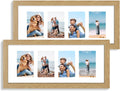 8x20 Picture Frame Set of 2 - Natural Oak Wood with Tempered Glass