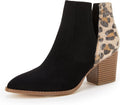 Women's Slip-On Ankle Boots with Eye-Catching V Cut by Kathemoi