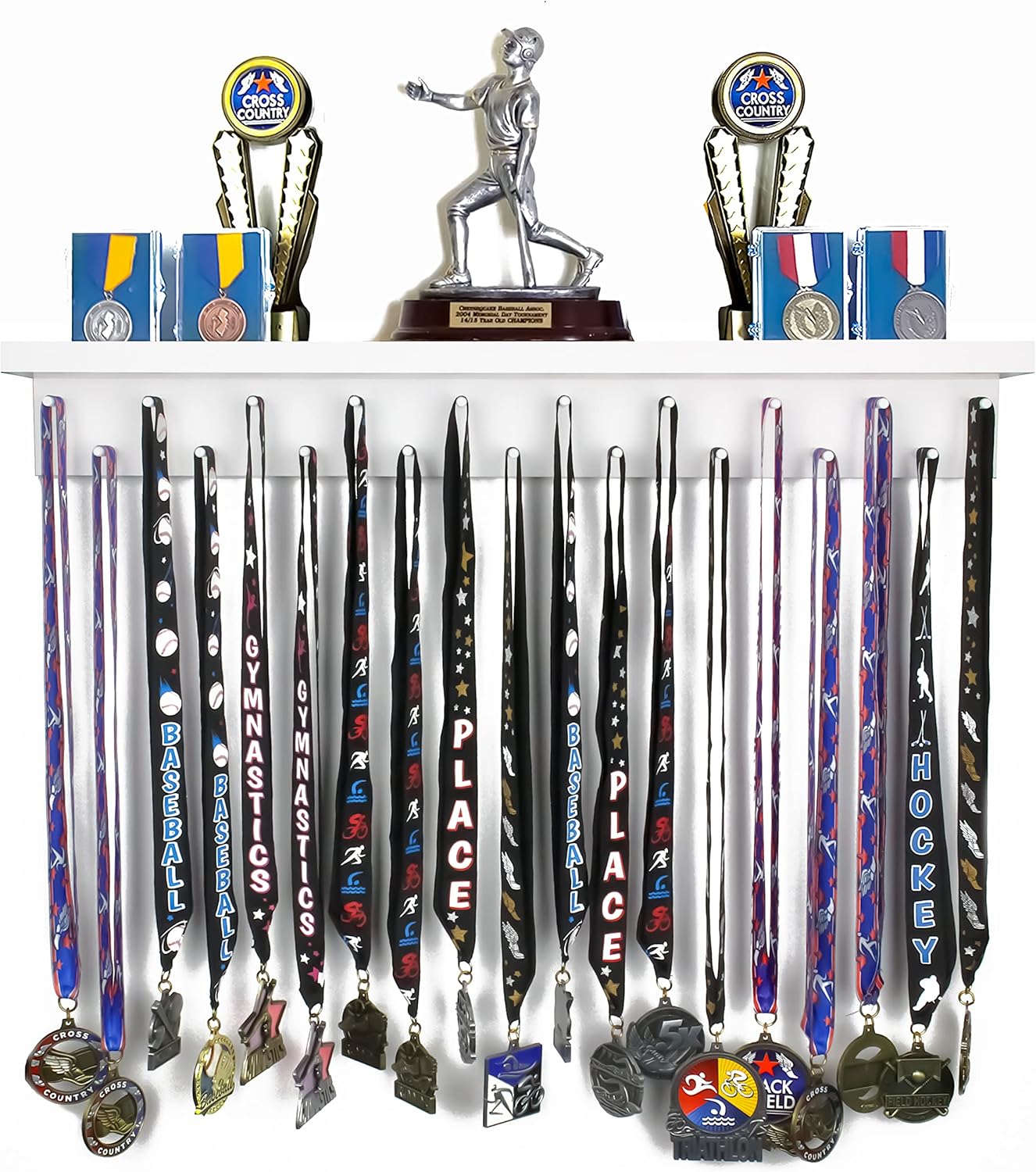 Premier Medal Hanger Display Rack for Trophies and Medals