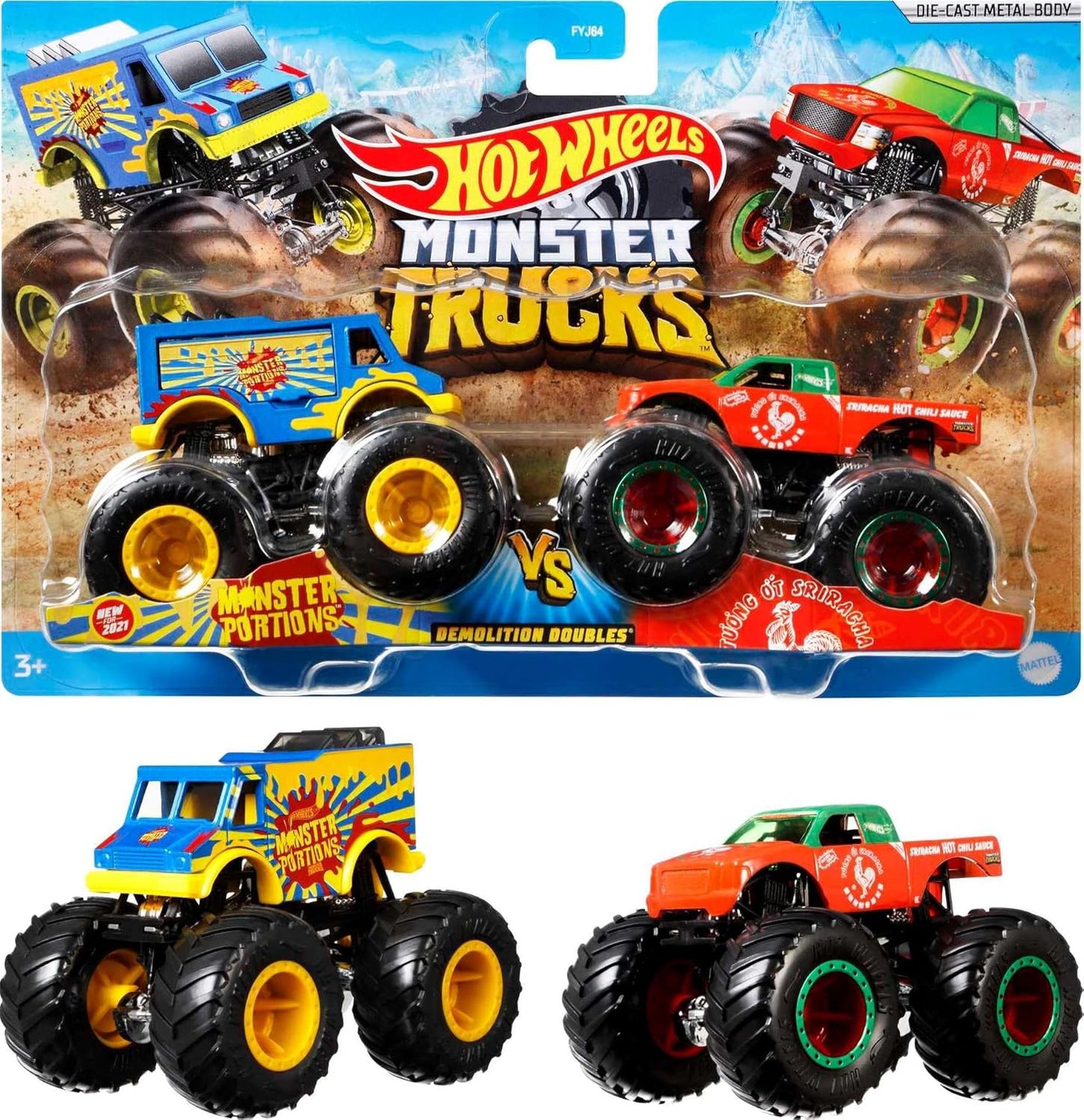 Hot Wheels Demolition Doubles 2-Pack - Epic Toy Trucks!