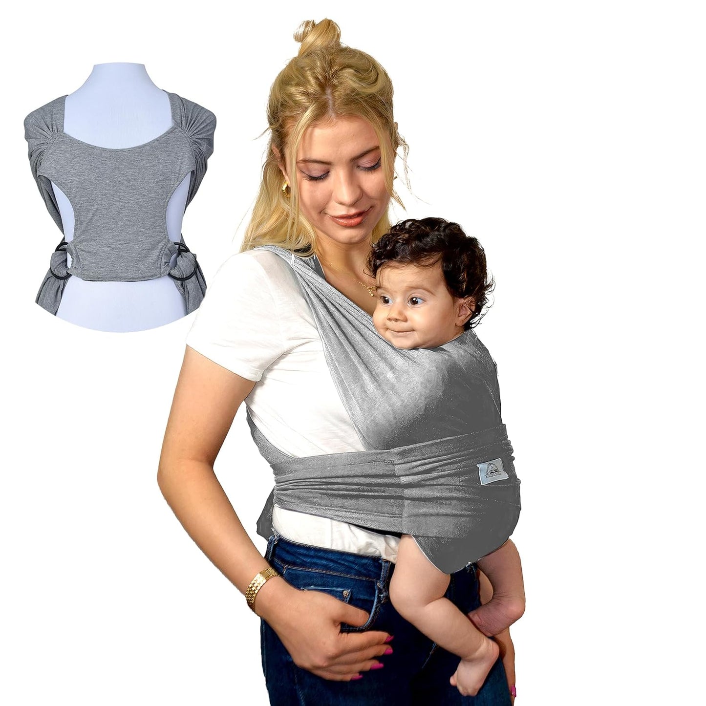 ANGELYCIA Baby Wrap Carrier - Easy, Stretchy & Soft!