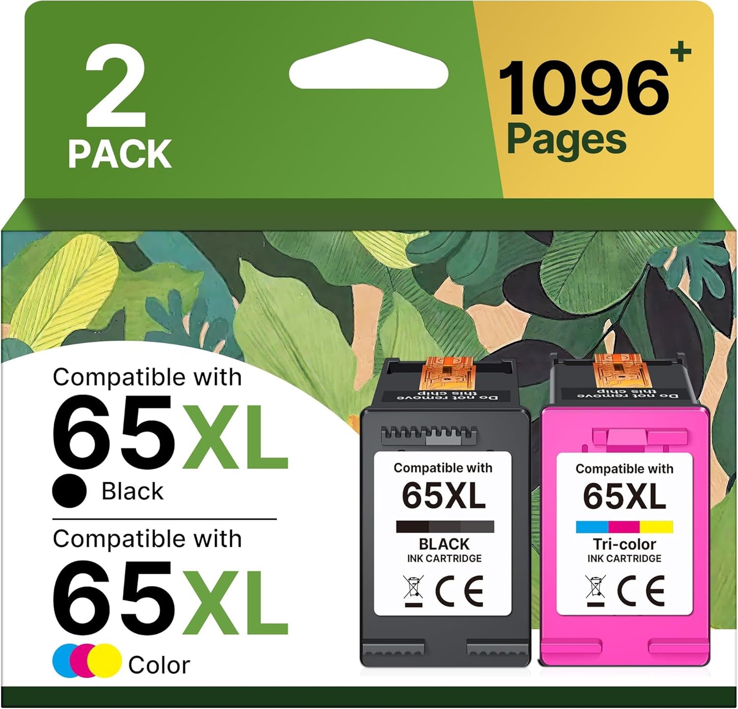 High-Yield 65XL Ink Cartridges Combo Pack for HP Printers