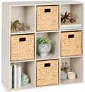 9-Cube Storage Organizer Bookcase - Customizable Display Shelf