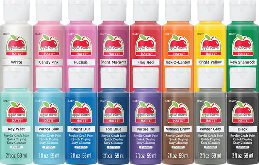 Vibrant Spectrum Acrylic Paint Set, 16 Colors, 2oz Each!