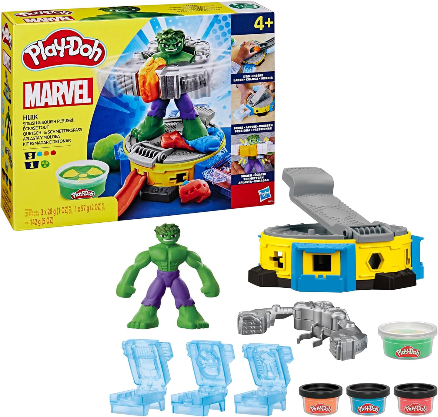 Marvel Hulk Smash Play-Doh Set - Bendy Action Figure -Imagination Toys