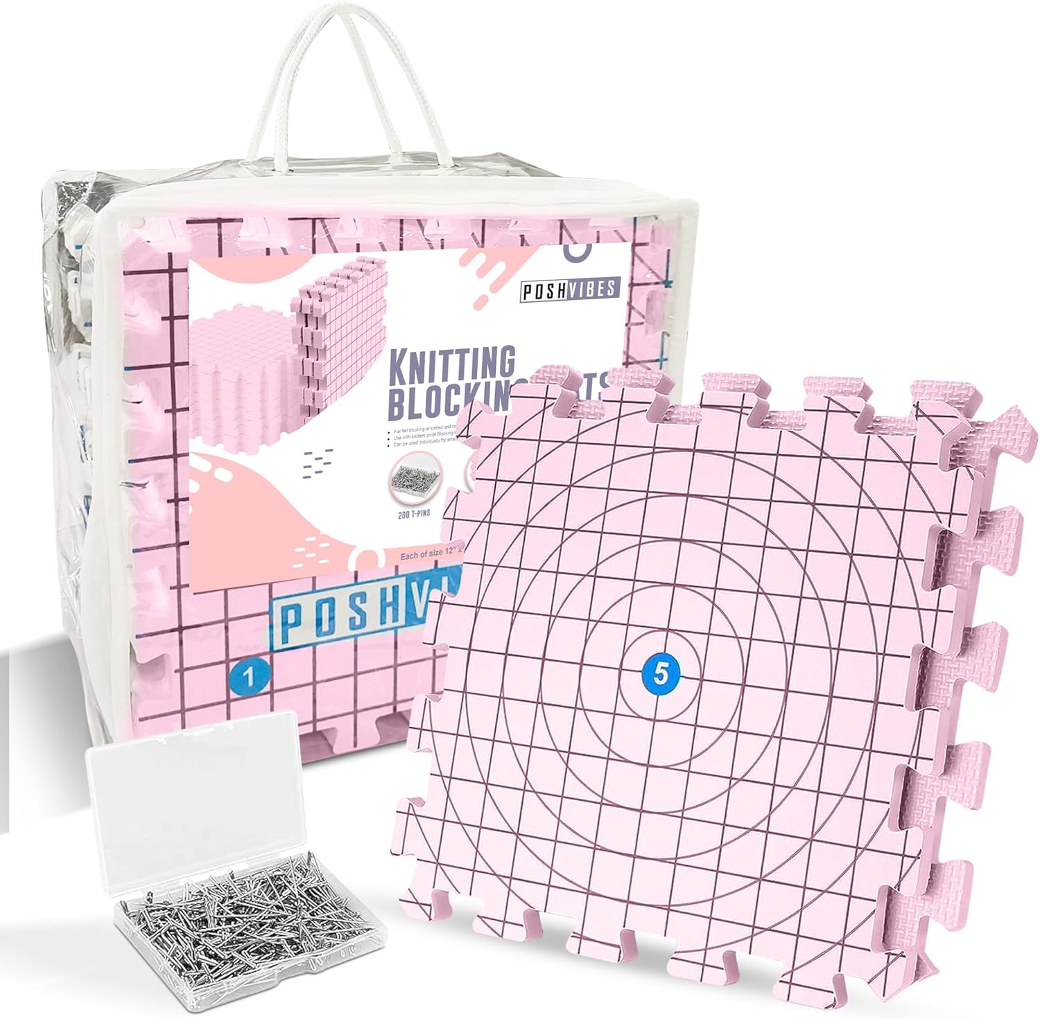Extra Thick Blocking Mats for Knitting & Crochet Projects