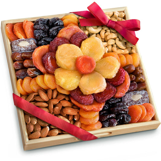 Flora Dried Fruit and Nut Tray for Elegant Gifting and Snacking