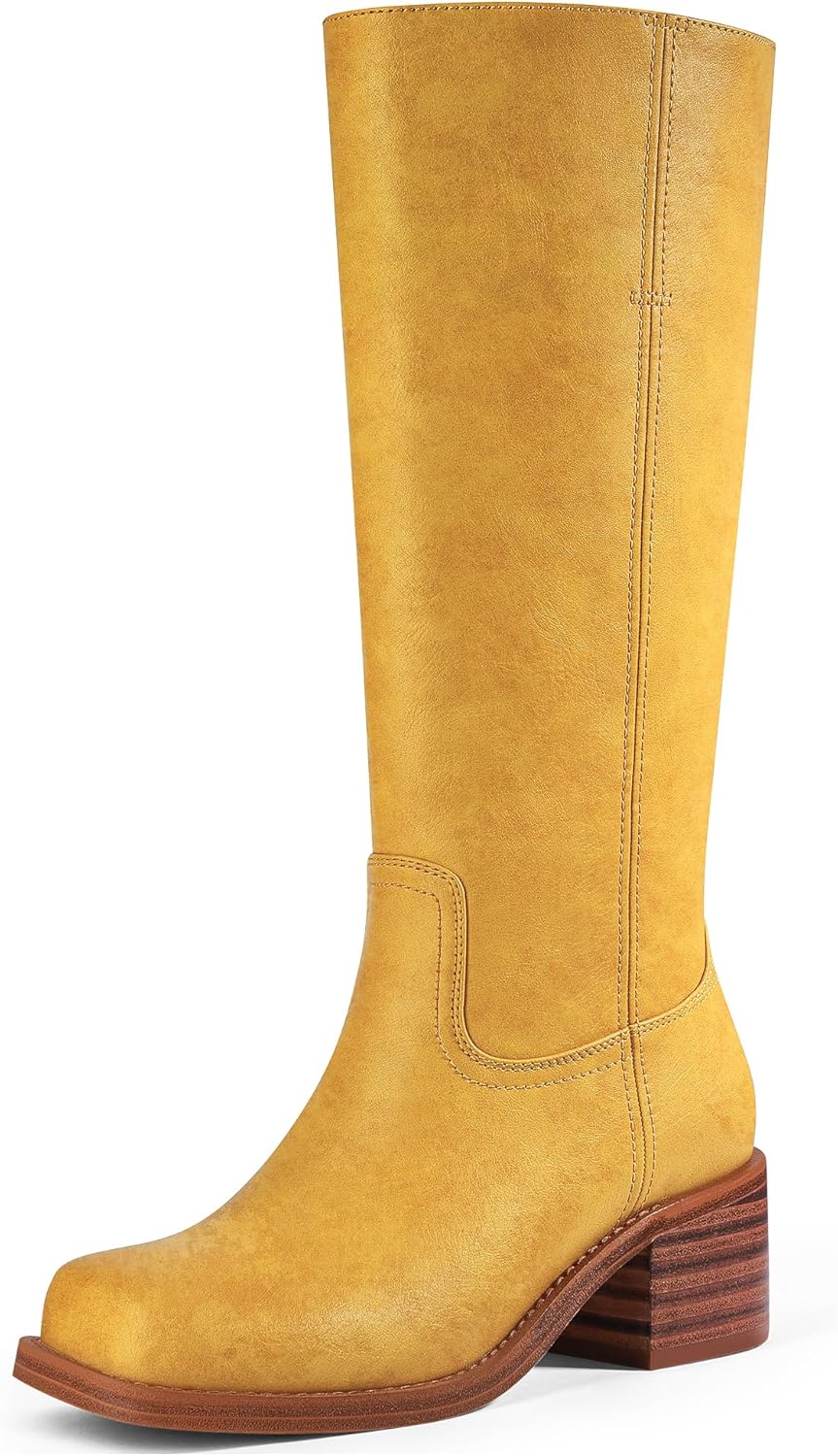MUCCCUTE Campus Knee High Boots for Women with Wide Calf Style