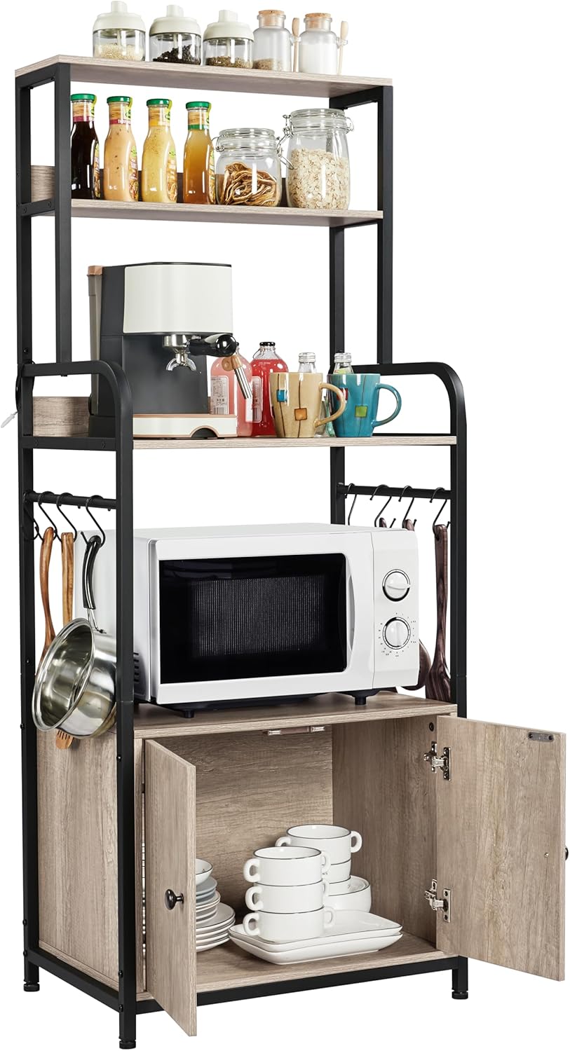 Space-Saving Kitchen Storage Solution: Yaheetech Bakers Rack
