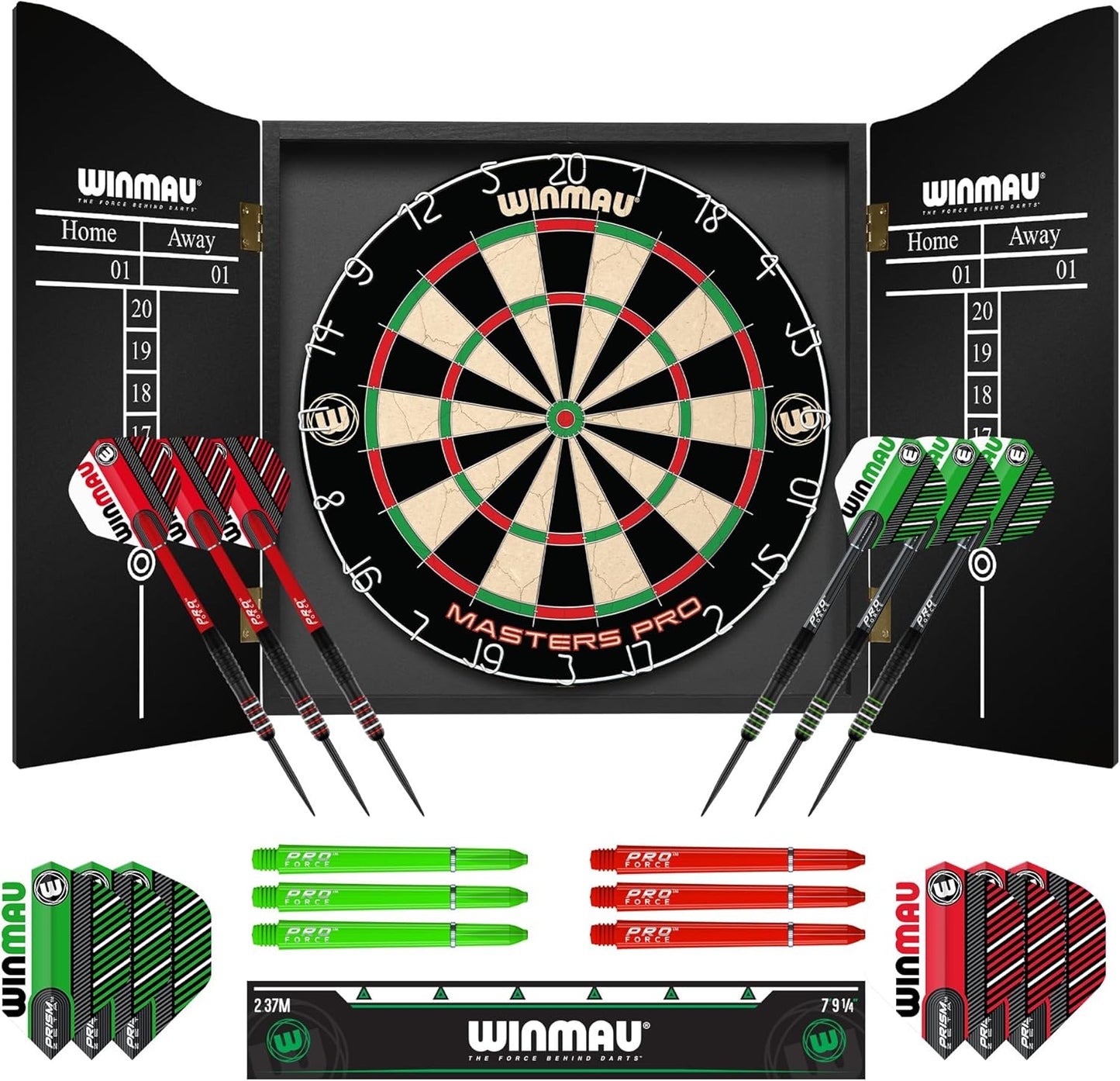Winmau Masters Pro Premium Bristle Dartboard Set for Adults