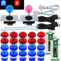 SJ@JX Arcade 2 Player Game Controller Stick DIY Kit - LED Buttons