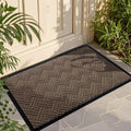 Front Door Mat Indoor Outdoor Entrance - Heavy Duty Absorbent 36x24 in
