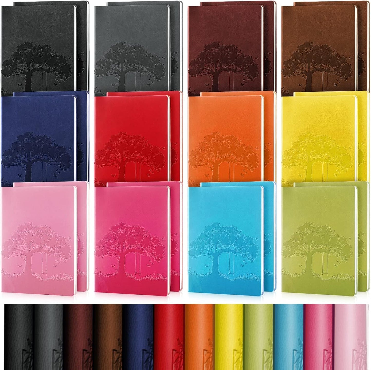 TaoBary 24 Pcs PU Leather Journals for Writing and Notes