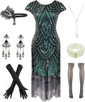Classic Vintage Lace Fringed Cocktail Dress for Gatsby Parties