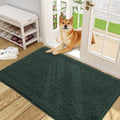Dog Door Mat 48x30 Blackish Green - Chenille Mud Mat for Paws