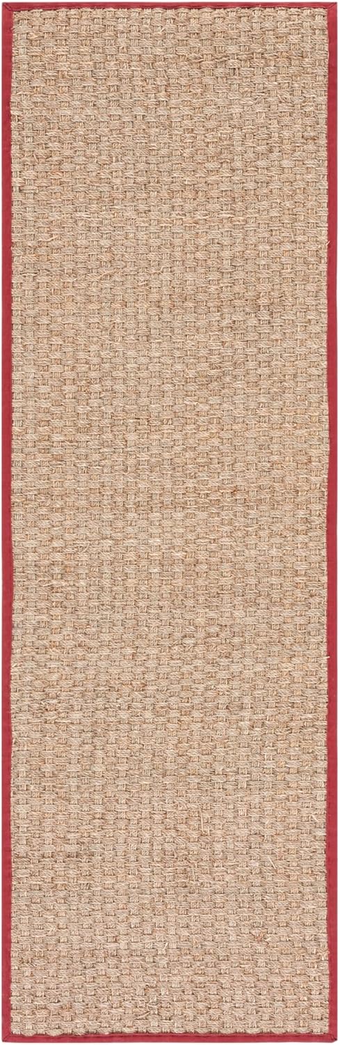 Natural Fiber Area Rug - 2ft 6in x 4ft Seagrass Basketweave Design