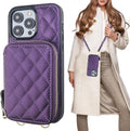 Bocasal Crossbody Wallet Case for iPhone 14 Pro Max - RFID Zip Folio