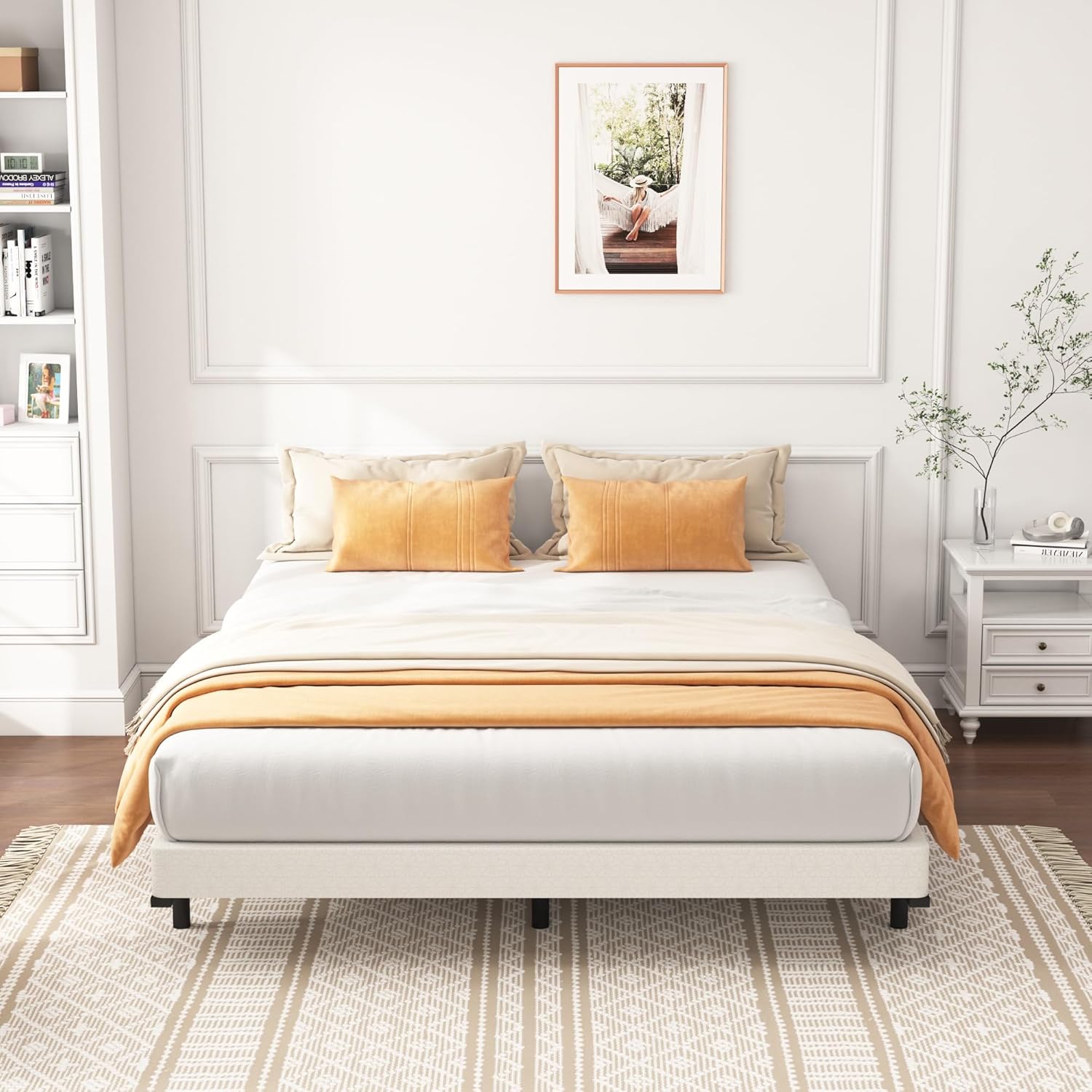 Full Size Box Spring 6 Inch Heavy Duty Metal Bed Base Foundation