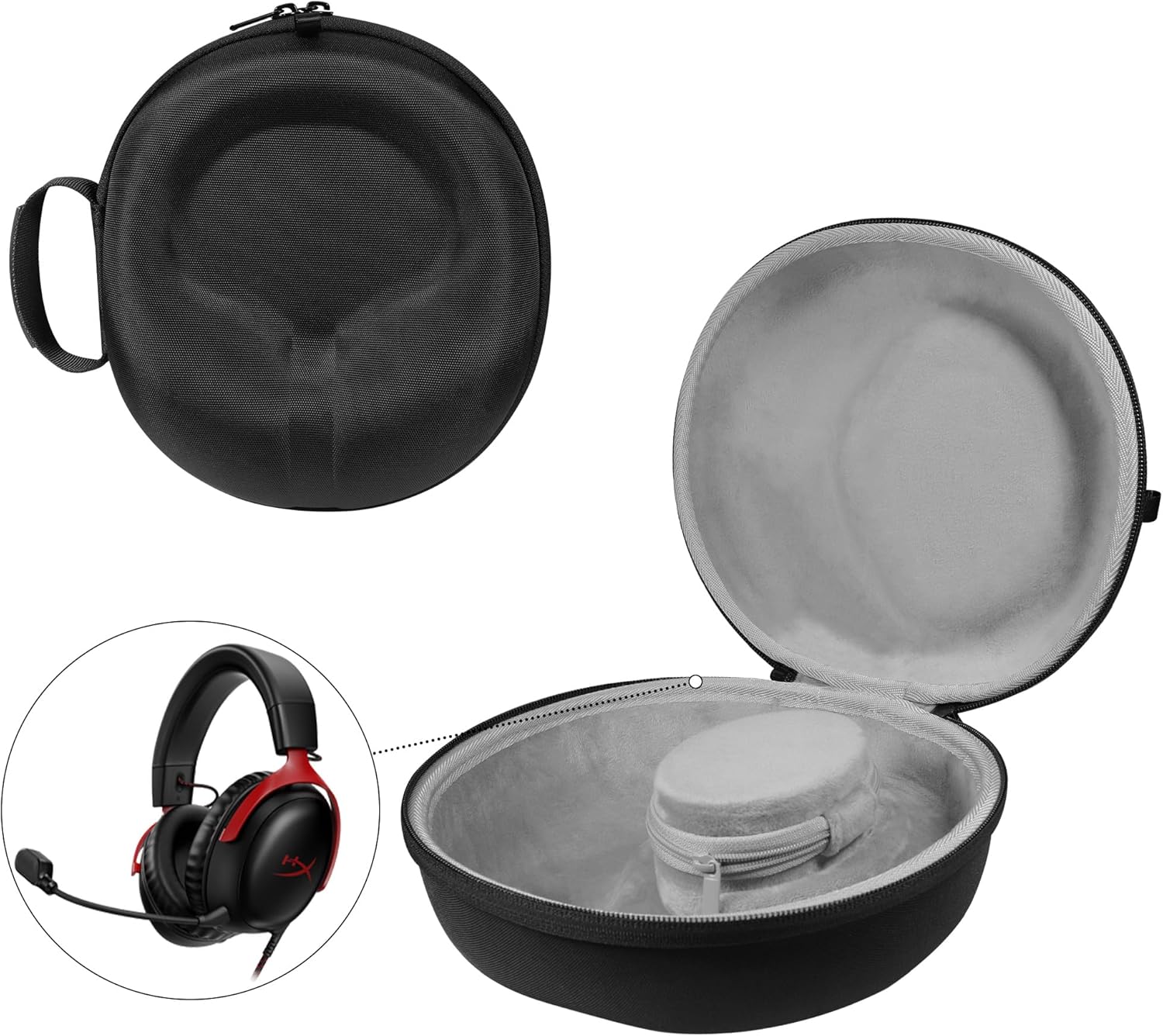 Hard Organizer Portable Travel Case for Sony H9/PS4/PS5 Headphones