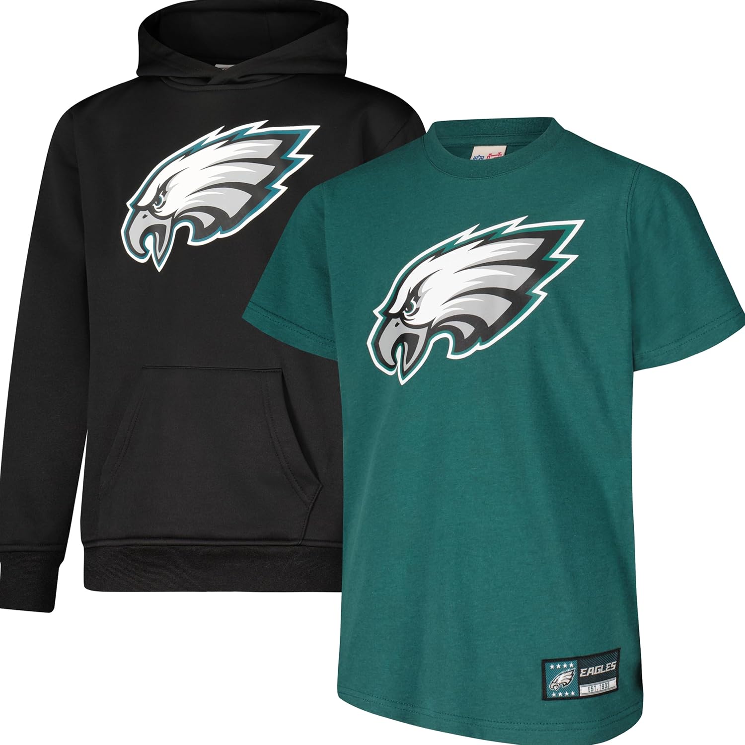 Ultra Game Youth NFL Super Soft T-Shirt & Hoodie Set for Fans