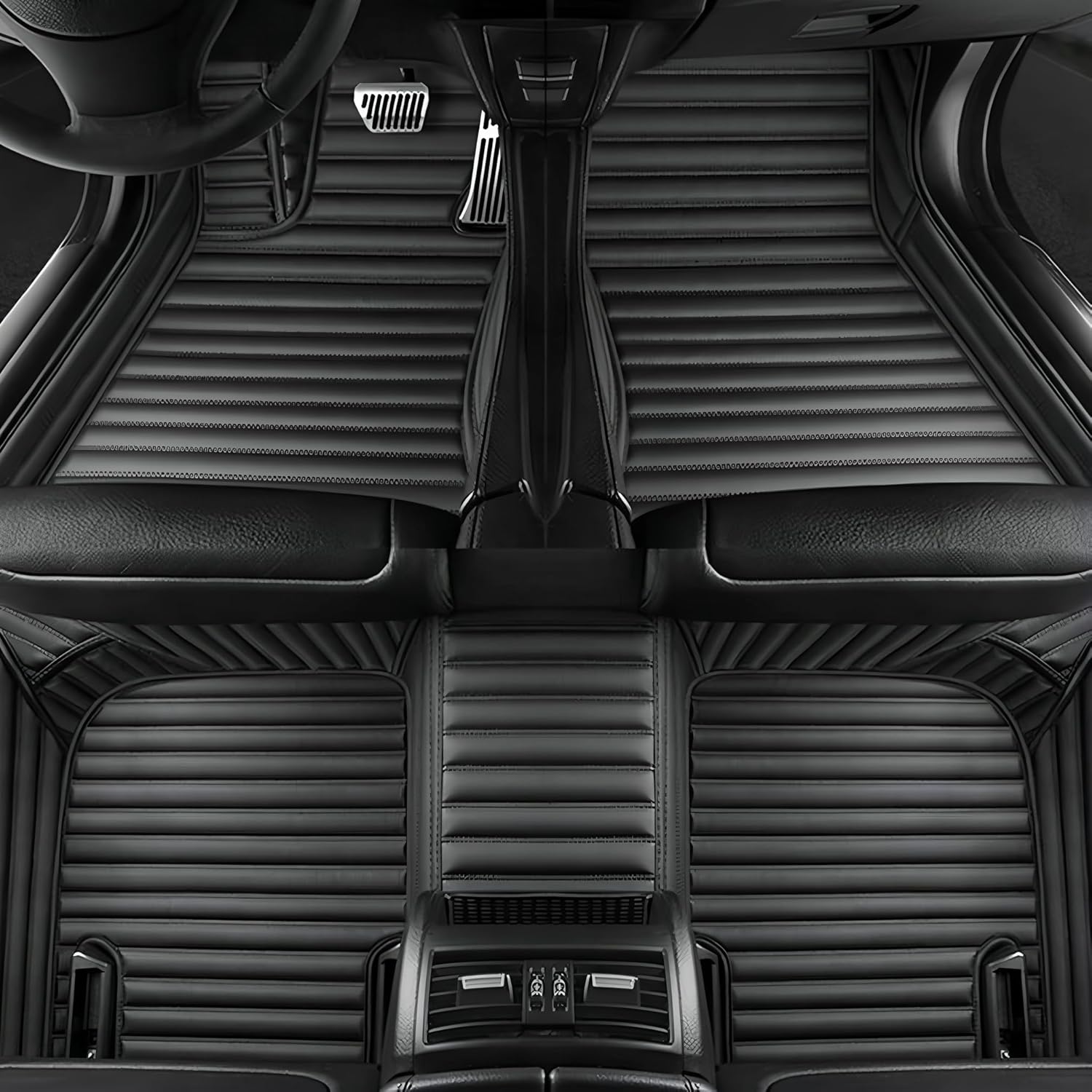 Customize All-Weather Protection Luxury Leather Floor Mats for Cars