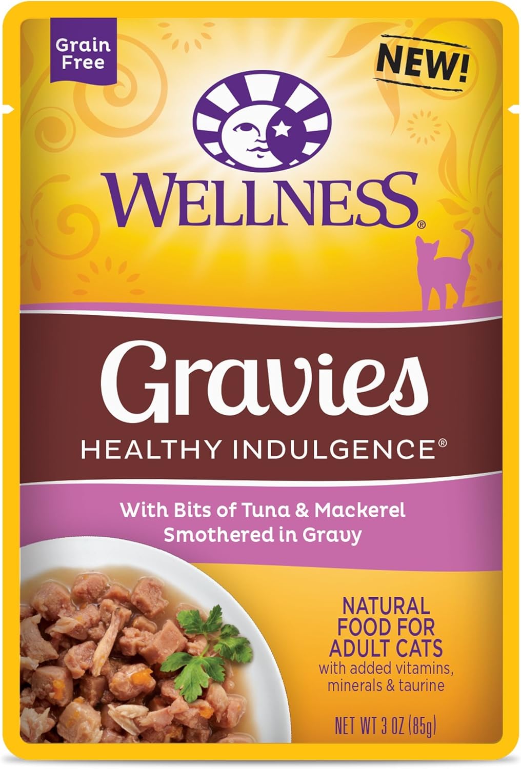Wellness Natural Pet Food Grain Free Wet Cat Food Tuna Mackerel