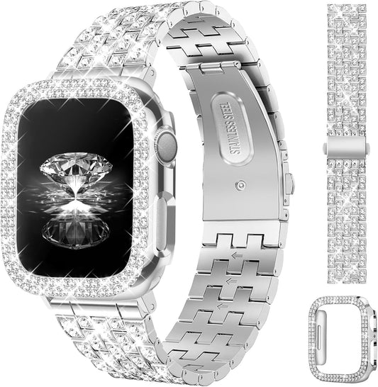 Sparkle & Style: JR.DM Diamond Bands for Apple Watch