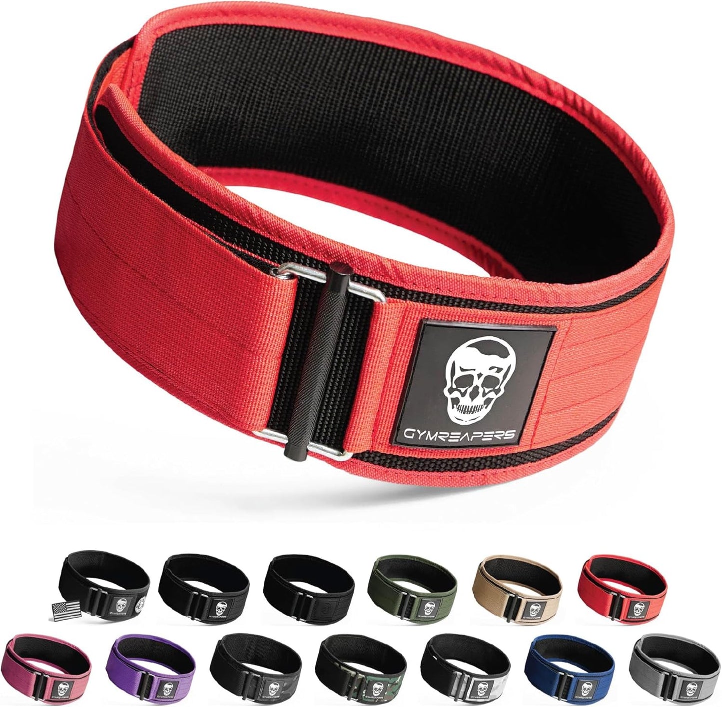 Gymreapers Quick Locking Weight Lifting Belt for Powerlifting