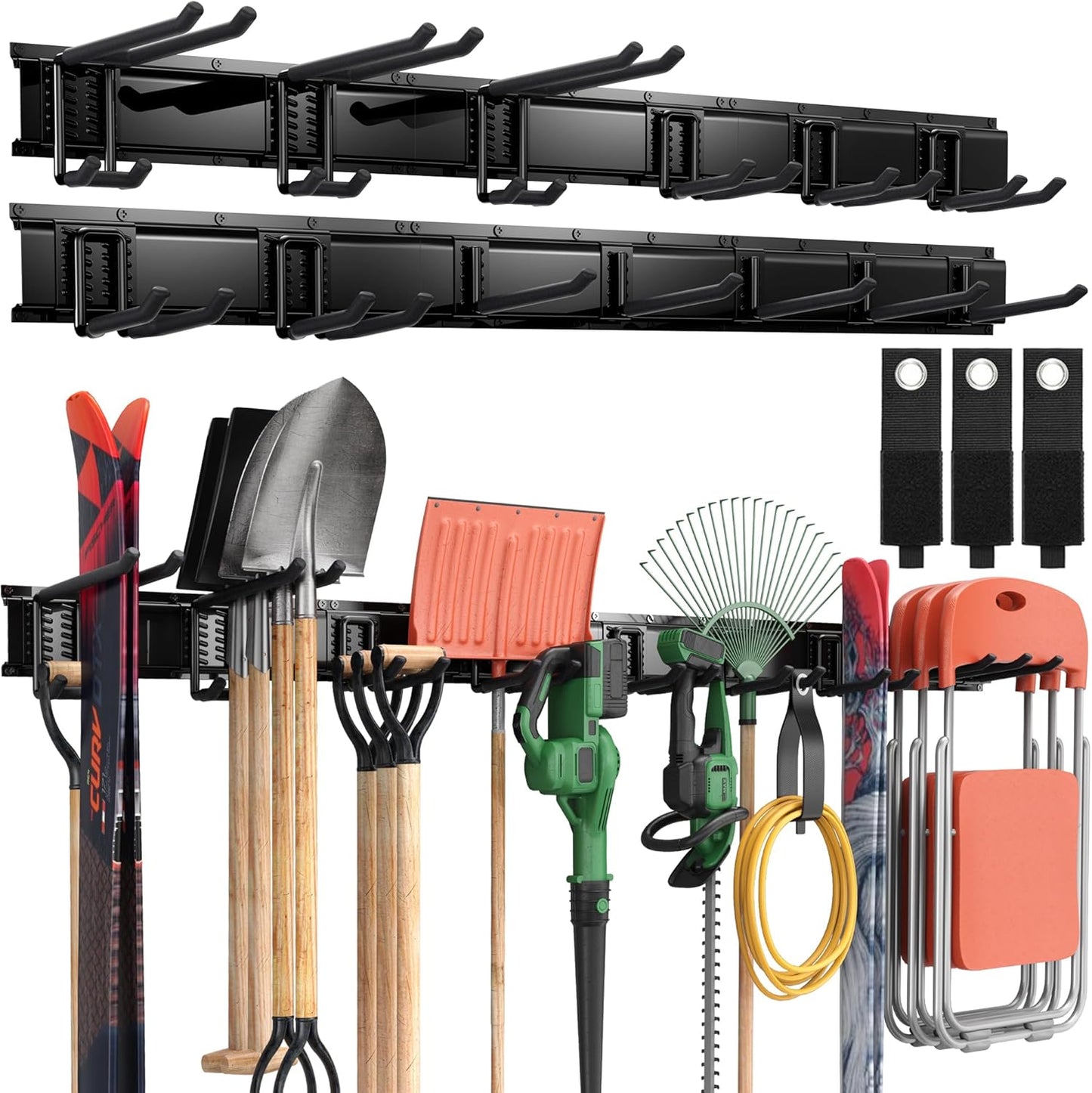 99in Garage Tool Organizer Wall Mount - Heavy Duty Storage Rack