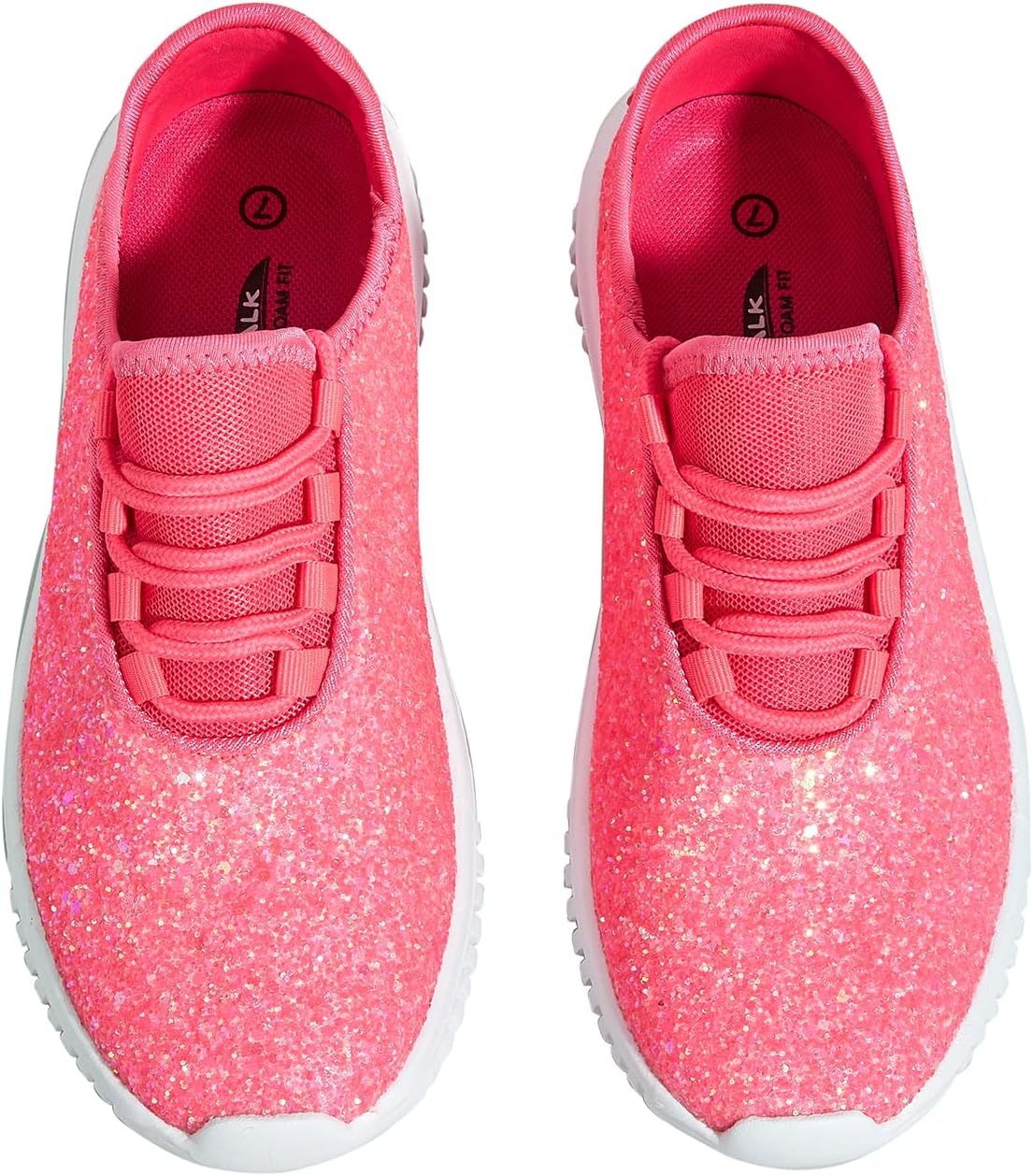 K KIP WOK Glitter Sneakers for Women - Slip On Fashion Shoes