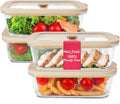 Non-Toxic 35 Oz Glass Meal Prep Containers - Airtight, Plastic Free