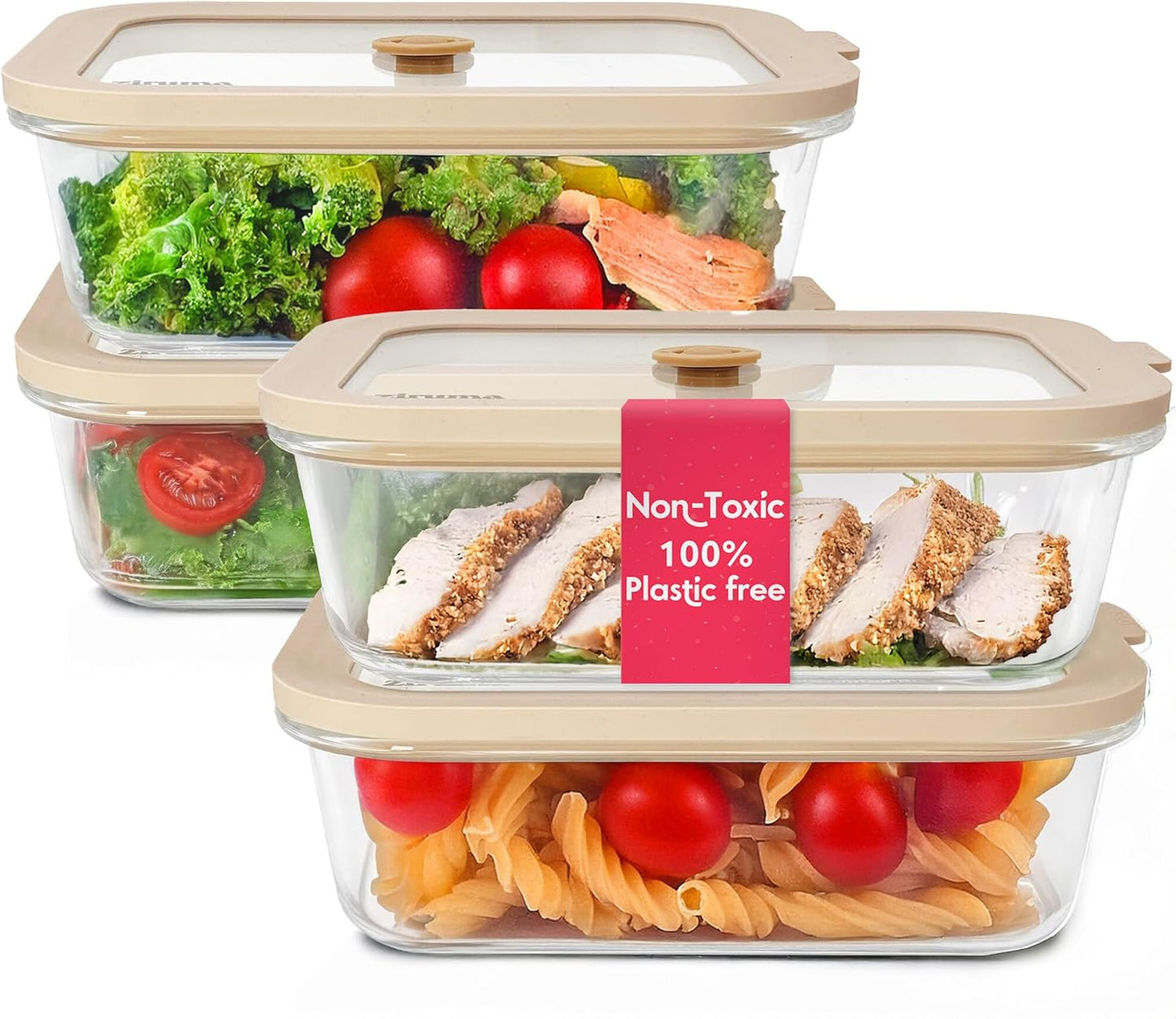 Non-Toxic Glass Storage Containers for Safe Meal Prep and Storage