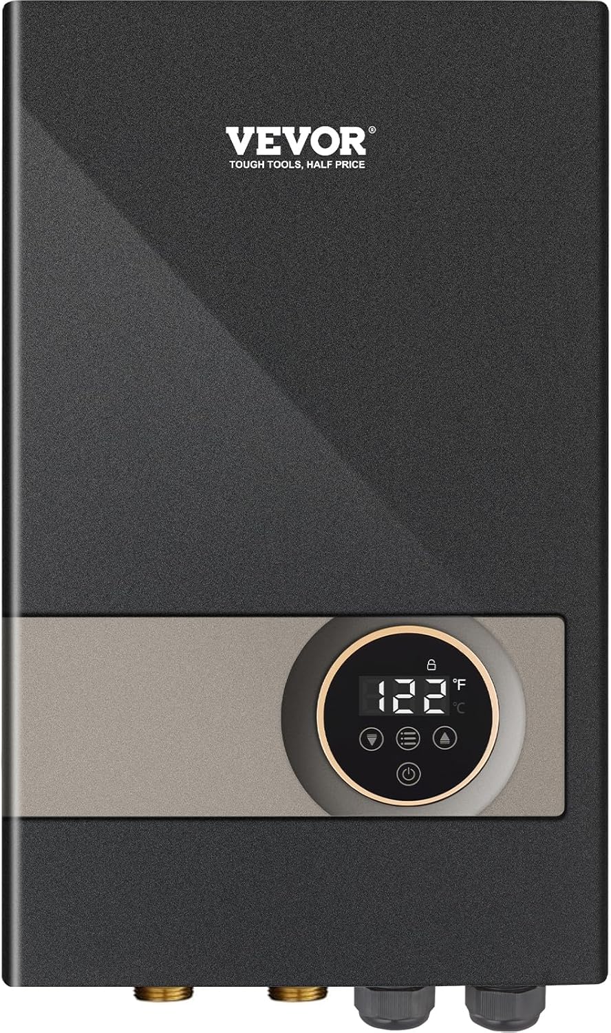 VEVOR 18KW Electric Tankless Water Heater: Instant Hot Water with 24-Hour Supply