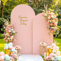 Pink Arch Backdrop Cover Set of 2 Dusty Pink 7.2 and 6ft - Stretchy