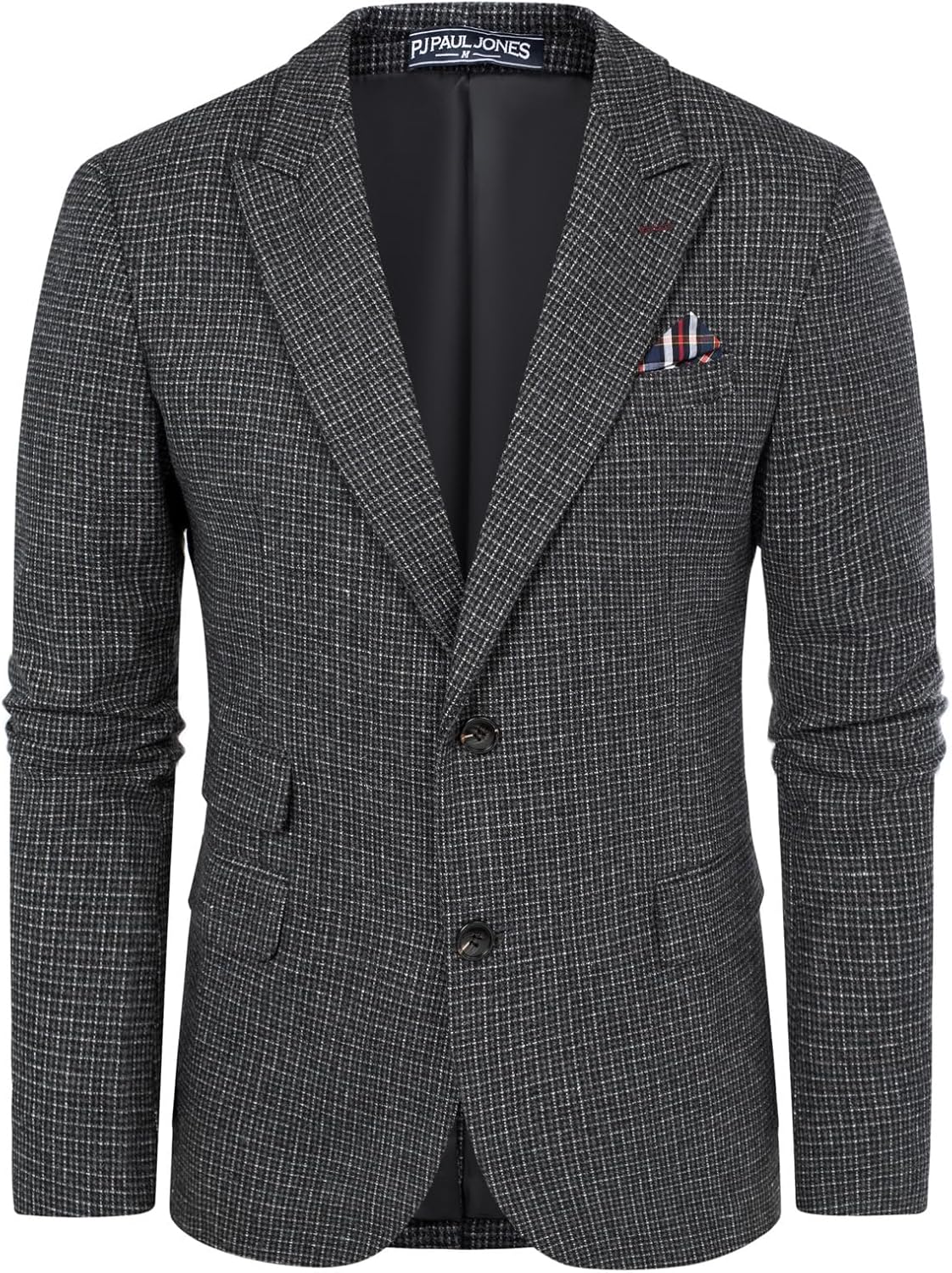 Men's Tweed Blazer Wool Herringbone Sport Coat for Vintage Style