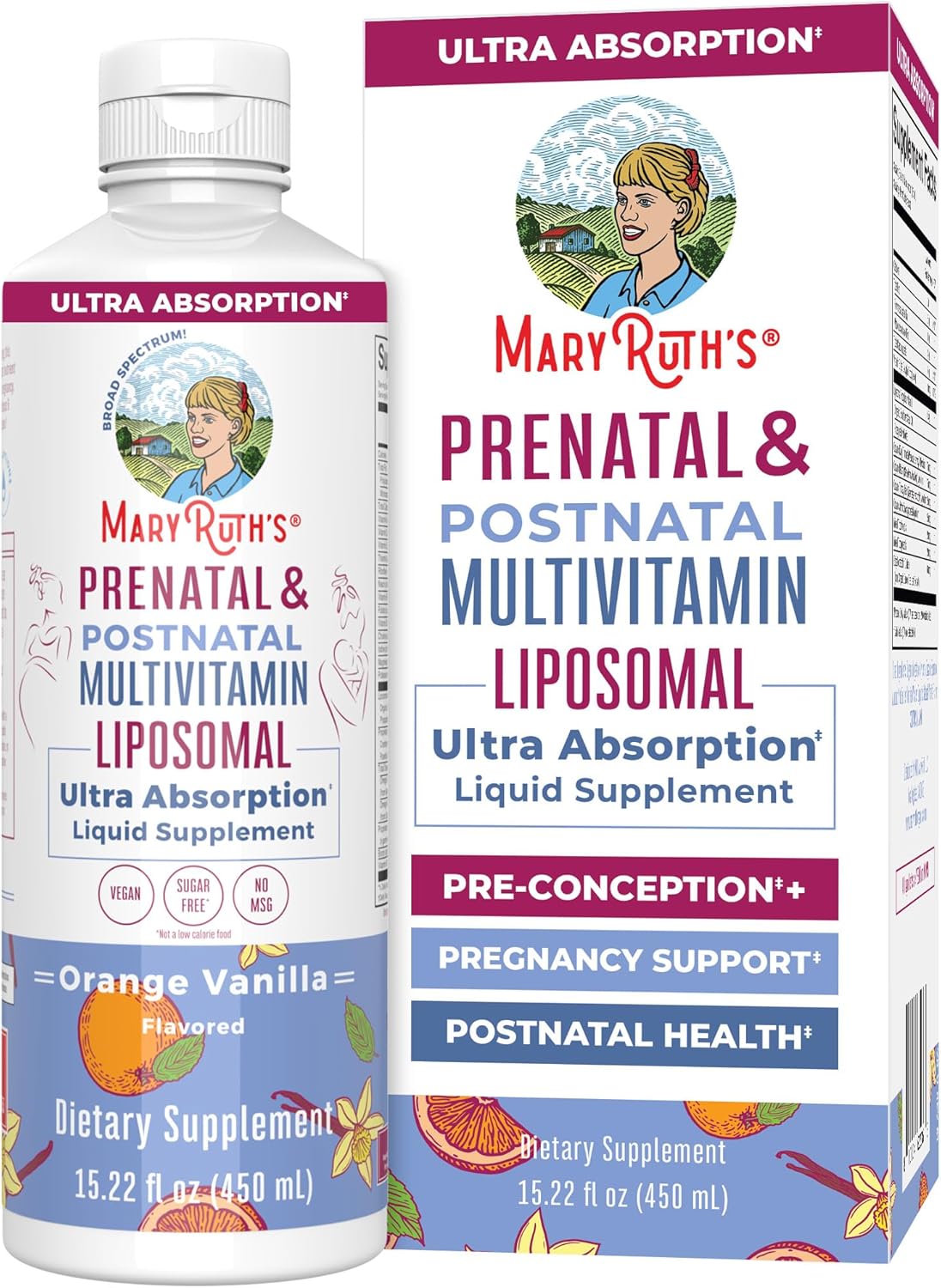 Prenatal & Postnatal Multivitamin for Women by MaryRuth Organics