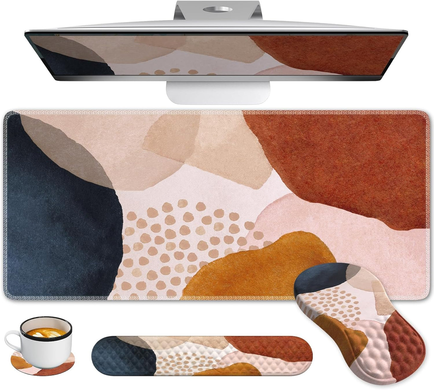 Large Desk Mat Set for Ergonomic Comfort and Style