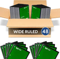 Durable Spiral Notebook | 70 Sheets, Wide | Ideal for School & Office - 48 Pack