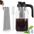 Cupluw 64 Oz Cold Brew Pitcher - Stainless Filter for Iced Coffee!