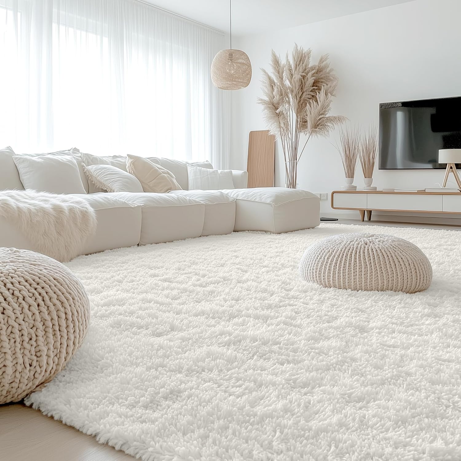 OLANLY 9x12 Machine Washable Area Rug for Cozy Living Spaces
